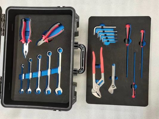 Customized non ferrous tool kit silver with black handles crafted to meet the needs of precision metalworkers and fabricators