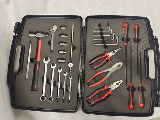Professional Titanium Non-Magnetic Tool Kit with Ergonomic Rubber Grip and Compact Storage Case Featuring Custom Laser Engraving
