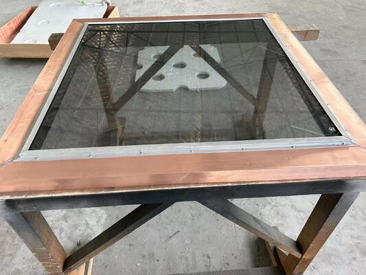Customizable RF Shielded Windows with 1.5m X 1.2m Visible Window Size and Brass Mesh Painted Black for Acoustically Insulated MRI Rooms