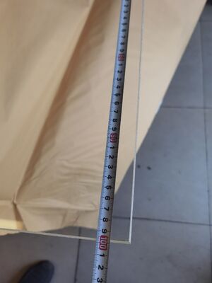 Polished X Ray Lead Glass with Typically 30 to 60 Percent Lead Oxide and Reflection Less Than One Percent Used in Imaging Room Shielding