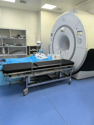 MRI Room Non Magnetic Portable Stretcher Including 4 Ergonomic Handles Providing Comfortable Patient Transfer Capability