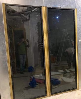 2.4m X 0.9m EMI RF Shielded Windows Shielding Black Brass 20MHz