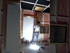 MRI 방실의 투명한 와이어 메쉬와 MRI 보호 창문